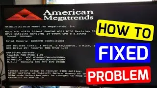 How To Fix- Please Enter Setup To Recover Bios Setting | Press F1 To Run Setup | American Megatrends