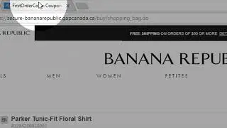 How apply Banana Republic promo code?
