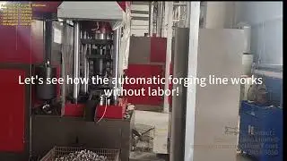 Automatic Vertical forging machine for brass nuts #brass #forging #forgingmachine #factory