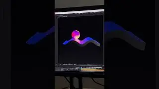 Abstract Gradient Strip with Rolling Ball Loop in After Effects