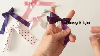 Kurdele ile Fiyonk Nasıl Yapılır /2 Parmak İle Fiyonk Yapımı / Kurdeleden Fiyonk Yapımı