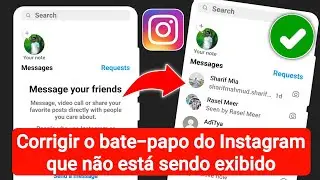 Como corrigir o problema de mensagem/chat do Instagram que não está aparecendo (2023)