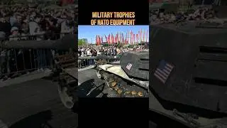 Military trophies of NATO equipment exhibited in Moscow #russia #Ukraine #war #ukrainewar #NATO #fyp