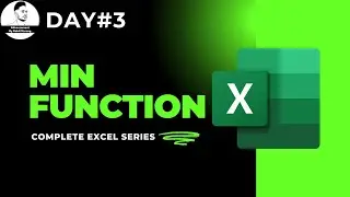 Day#3 | MIN Function in MS-Excel | Excel Series | Advancement | Rohit Narang