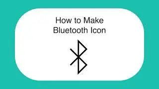 How to Make Bluetooth Icon | Illustrator Tutorial | 