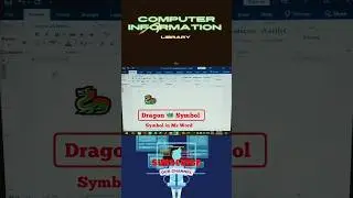 Dragon 🐲 symbol in Ms word shortcut keys | computer information library #computer #shortcutkeys