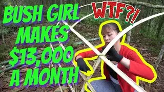 BUSH GIRL Makes $13K A Month From the Jungle in Asia, 4.38M Views,  Only 108 Videos Uploaded WTF!!