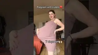 When a mother is pregnant with triplets 😂