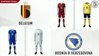 ALL FULL LICENSED EURO KITS IN PES 2020 MOBILE || FULL LICENSED NATIONAL KITS PES 2020 ||