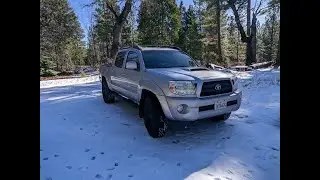 Toyota Tacoma TRD Sport in the snow.