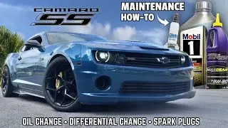 5th Gen Camaro SS (10-15) How To Do: Spark Plugs Replacement, Oil and Differential Fluid Change!