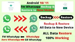 How To Backup And Restore FM WhatsApp Chats to New Mobile ! Technical Rex