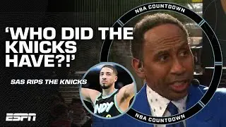Stephen A. RIPS the Knicks for passing on Tyrese Haliburton for Obi Toppin | NBA Countdown