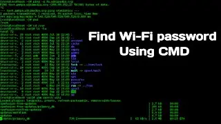Show Wi-Fi password using CMD || Find Wi-Fi password using CMD 