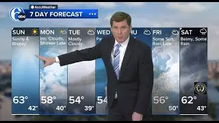 Action News WPVI-TV - March 26, 2023 - Debuting Revamped Weather Forecast Graphics / 7 Day Forecast