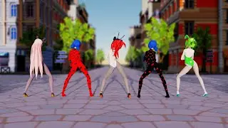 MMD Miraculous X  Vocaloid Bunny BlaBlaBla