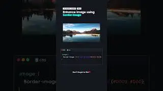 Enhance Image using border-image..📚 | 
