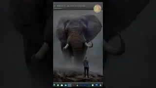 Big elephant photo manipulation Photoshop 