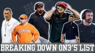 Breakdown & Reaction of Ari Wasserman's Top 25 Head Coaches in College Football
