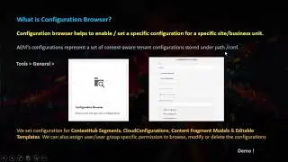 What is Configuration Browser in AEM?