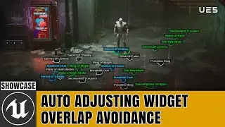 UE5 Auto Adjusting Widget Overlap Avoidance