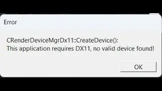 🔫 CS2 this application requires DX11 no valid device found FIX