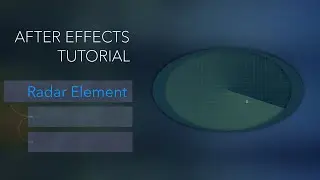 Adobe After Effects, Futuristic Radar Element, Heads Up Display