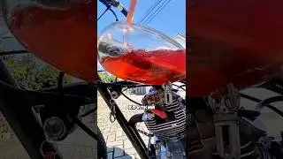 Прозрачный топливный бак #мото #авто #технологии #факты