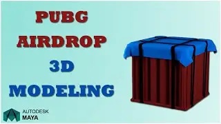 PUBG AIRDROP 3D MODELING || Autodesk Maya || SOFTORIALS