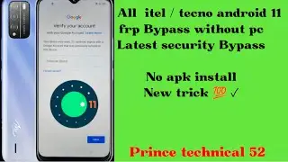 itel vision 2s frp Bypass|| All itel android 11 frp Bypass without pc || itel p651L frp Bypass