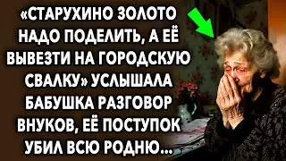 Старушка услышала разговор внуков, ее поступок поверг в шок всю родню…