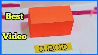 #3Dmaths working model# 3D shapes model for school project# Cuboid, #viral #maths project 👍