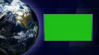 NEWS screen and rotating globe VFX Green Screen Best Video