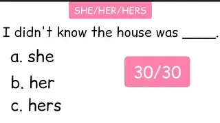 ENGLISH GRAMMAR QUIZ FOR BEGINNER. CAN YOU GET A PERFECT SCORE ON THIS QUIZ?