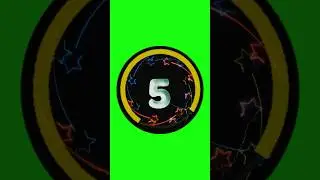 10 seconds timer with sound effects #timer #chromakey #countdown