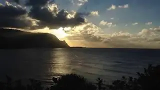 Sunset over Kauai, Hawaii's Hanalei Bay - FREE HD STOCK FOOTAGE!