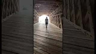 Walking through the Bridges of Madison County
