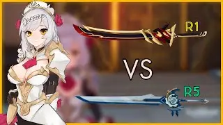 Redhorn Stonethresher (R1) vs Whiteblind (R5) Damage Showcase C6 Noelle