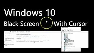 How to fix a black screen with cursor in windows 10 and windows 11