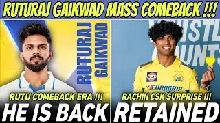 Ruturaj Gaikwad Comeback Vs BCCI Politics 🥵 Rachin Ravindra CSK Retentions Explained | IPL 2025 News