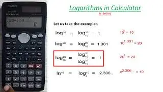 Log I Natural log I Antilog I Log with different bases in calculator I Casio fx991MS I