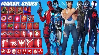 Fortnite All Marvel Series Skins, Emotes and Item Shop Cosmetics (2018 - 2023)