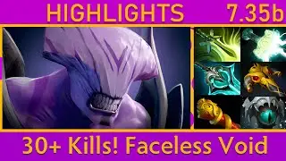 💥Faceless Void 35+ Kills! Offlane Highlights 7.35b - Dota 2 Top MMR