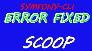 SCOOP ERROR FIXED