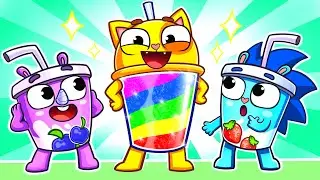 So Delicious Rainbow Milkshake Song | Funny Kids Songs 😻🐨🐰🦁 And Nursery Rhymes by Baby Zoo