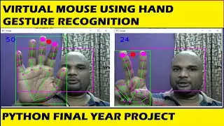 Virtual Mouse using Hand Gesture Recognition | Python Final Year Project 2023