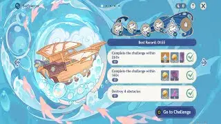 how to play surfpiercer 5 Challenges guide genshin impact