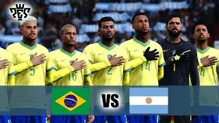 Brazil vs Argentina 2024 Friendly Match - (PES 2021) Realistic Gameplay