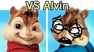 Friday Night Funkin' VS Alvin & Lyrics | Alvin and The Chipmunks (FNF I'm Alvin) (Horror)