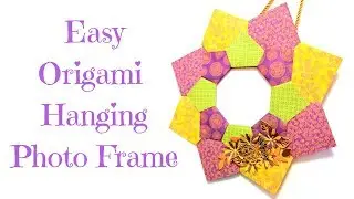 Easy Origami Hanging Photo Frame Tutorial
